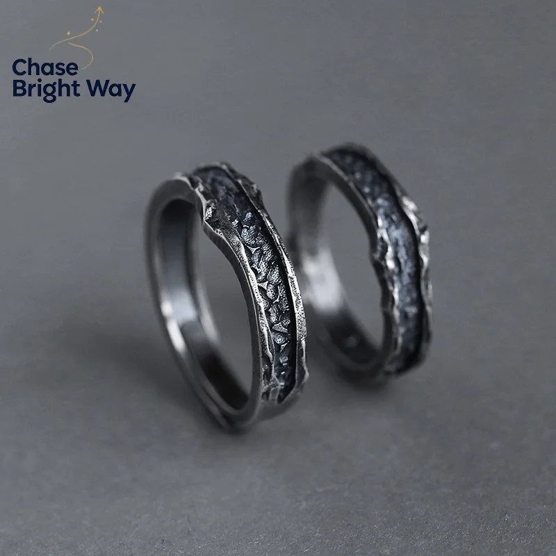 Abyss Ring Male Couple Ring Handmade Retro Simple Men's and Women's Rings