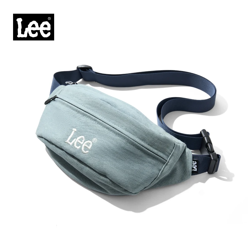 LEE Waterproof  Running Sports Fanny Pack Women Man Large Capacity Travel Crossbody Waist Bag Denim Phone Pocket Belt Bag Bumbag