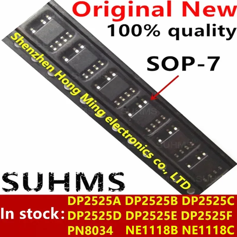 Sop-7 شرائح ، DP2525A DP252525B DP2525C DP2525D DP2525E DP2525F PN8034 NE1118C NE1118B ، 100% جديد ، 10 قطعة