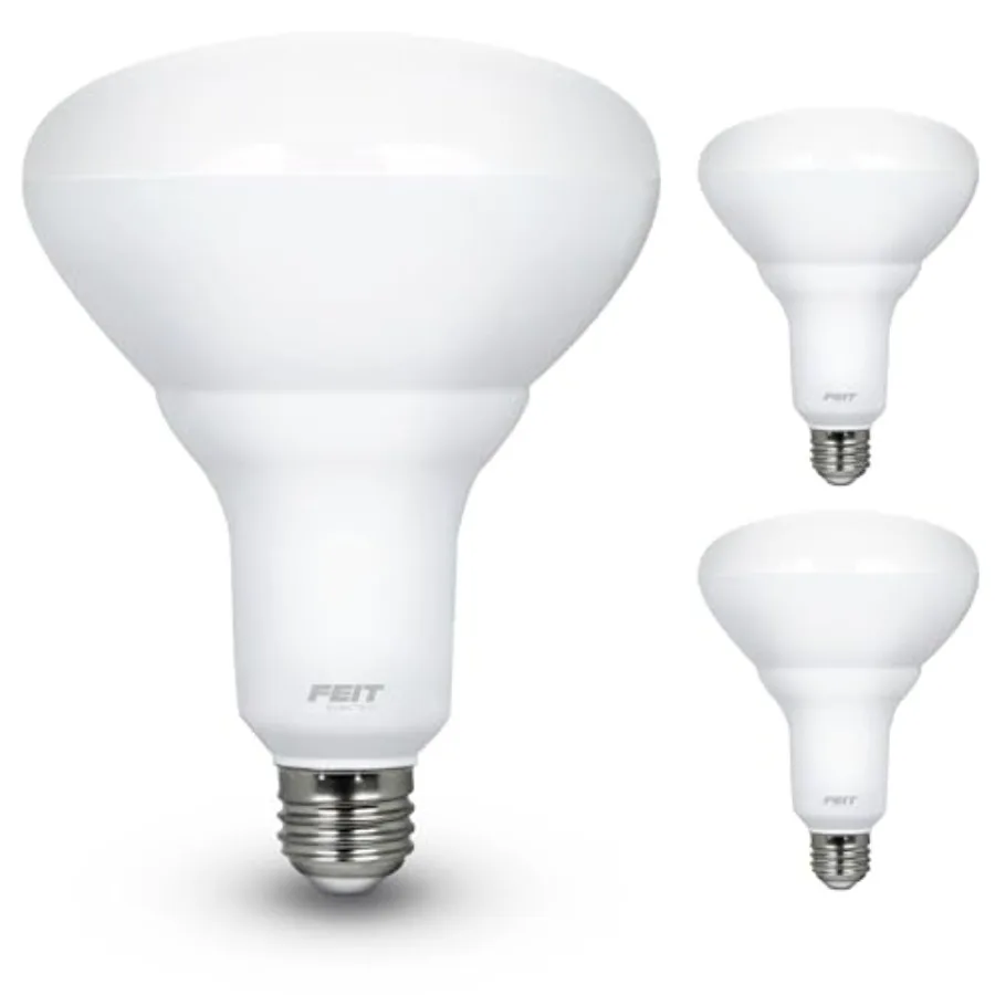 LED BR40 Bulbs, Dimmable, 65W Equivalent, 10 Year Life, 850 Lumens, E26 Base,,Flood Lights, Recessed Can Light Bulbs, Damp Rate