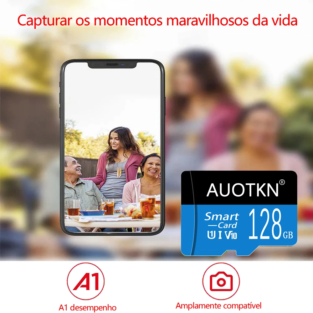 Cartes Micro TF SD Originales pour Smartphone et Appareil Photo, Mini Mémoire Flash de Classe 10, 8 Go, 16 Go, 32 Go, 64 Go, 128 Go, 256 Go, 512 Go