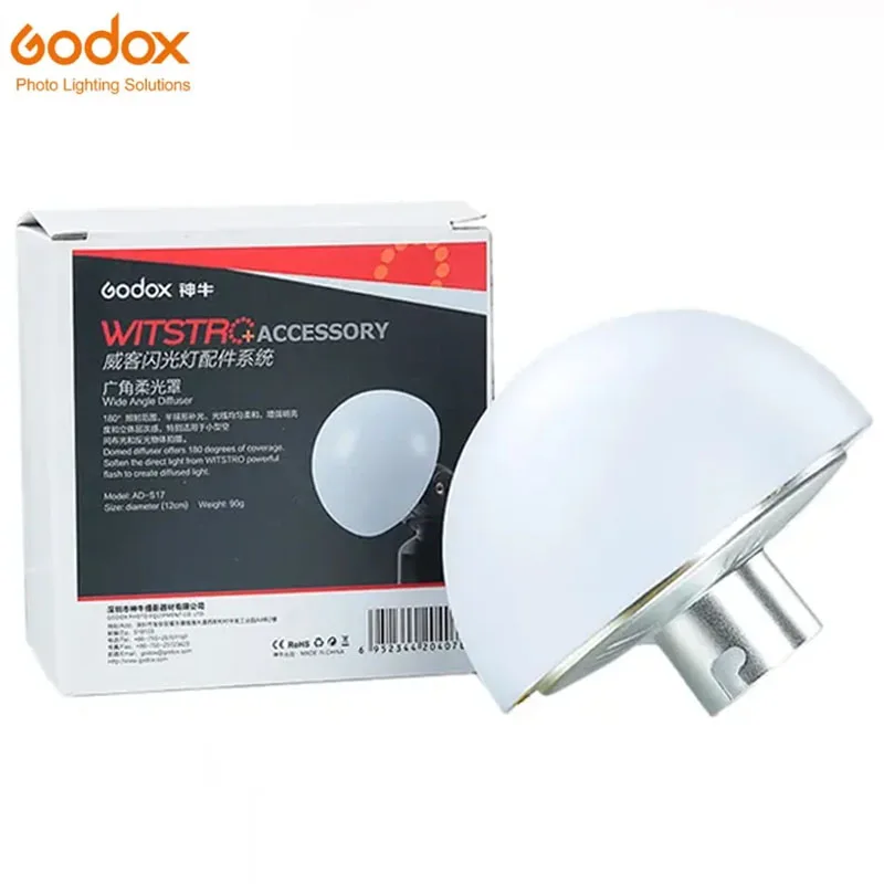 Godox AD-S17 Dome Diffuser Wide Angle Soft Focus Shade Diffuser Witstro AD200 AD200Pro AD360II AD180 AD360 Speedlite