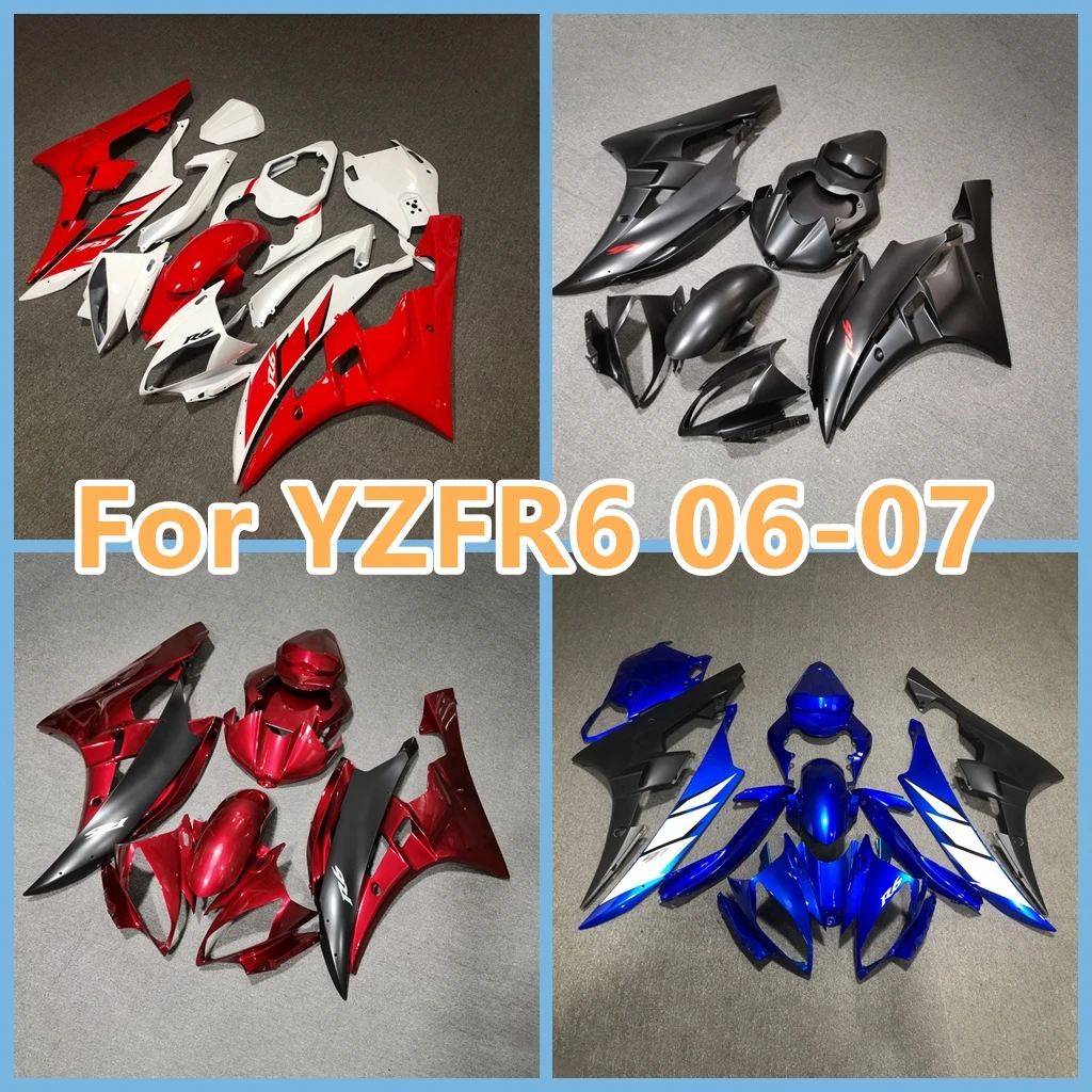 Fit for YZF-600 YZFR6 2006 2007 fairings set 06 07 YZF R6 full fairing kit bodywork ZXMT