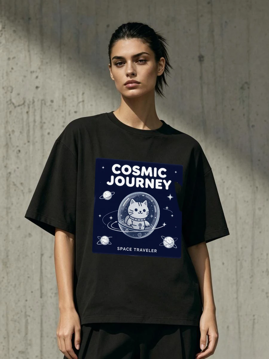 Camisetas para mujer Batiste de algodón transparente, Observatorio, Visita, Telescopio, Observación, Alineación planetaria, Mapa de constelaciones, Astronomía nocturna