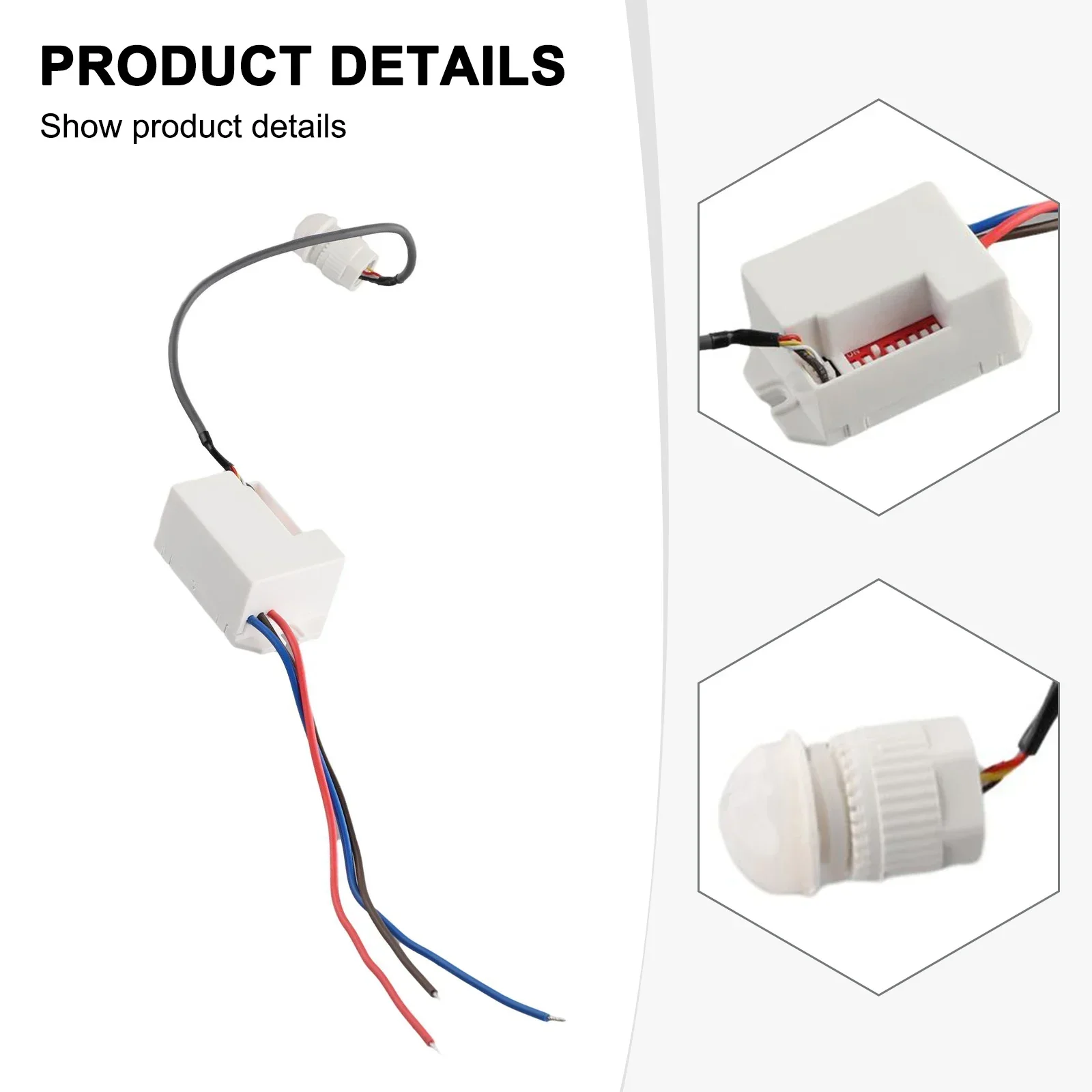 

Датчик-переключатель Датчик-детектор-переключатель Датчик 1 шт. Диапазон обнаружения 6 м Простота установки Номинальная нагрузка 800 Вт Высокое качество