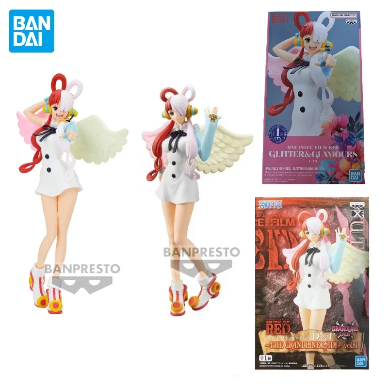 In Stock Original Banpresto One Piece Glitter ＆ Glamours Theater Version RED UTA Cake Decoration Anime Figures Model Toys Gifts