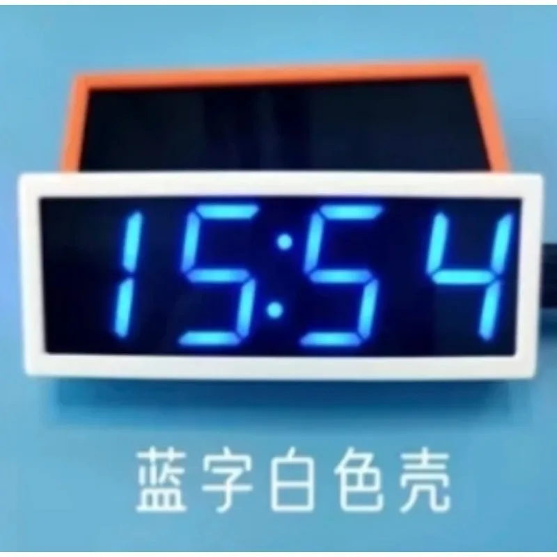 NTP خدمة الوقت مزامنة الوقت التلقائي 0.8 بوصة أنبوب رقمي LED وحدة الساعة يعتم ذكي