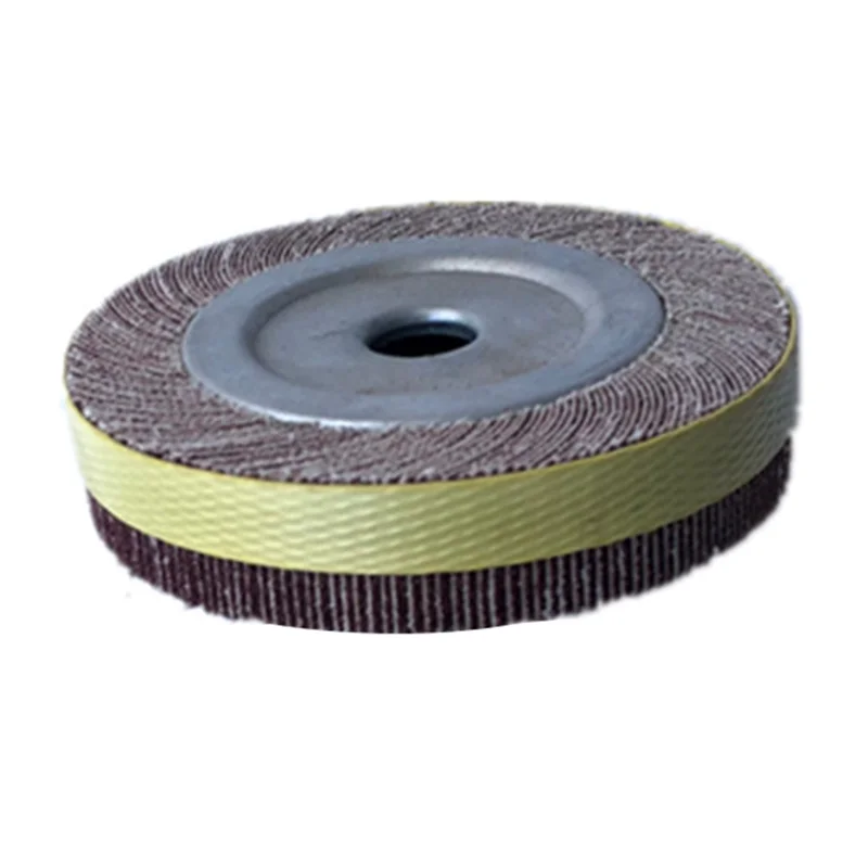 Rueda de aleta abrasiva A11I, 150x25mm, disco de lijado, rueda de fregona de tela para pulido de madera y Metal