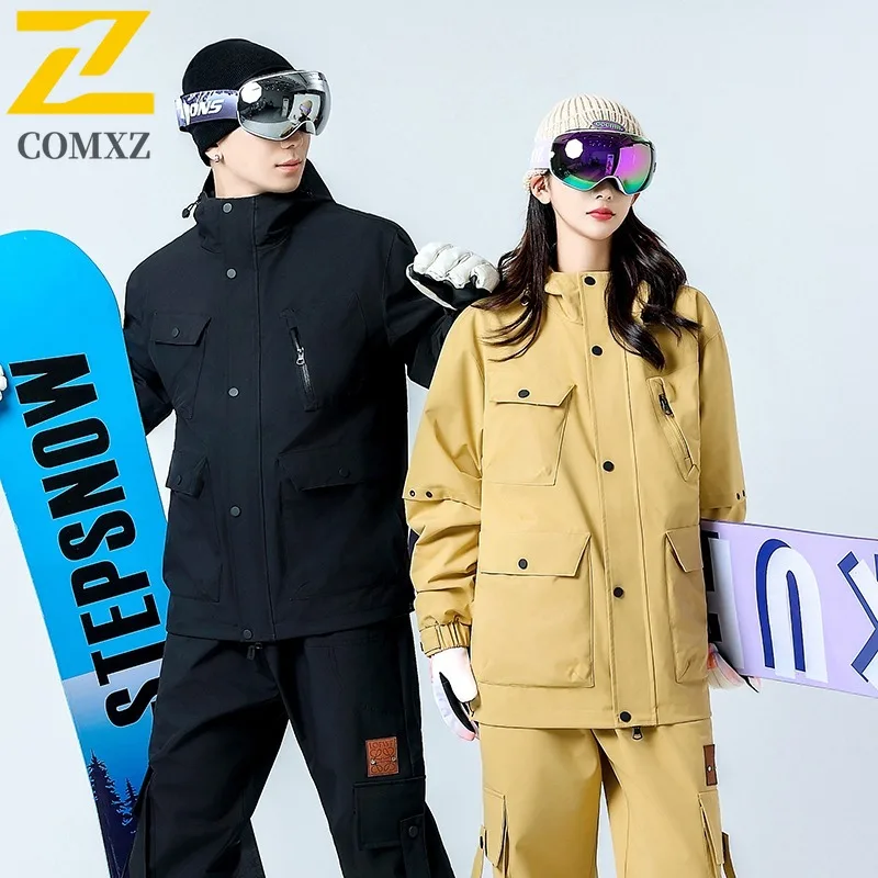 

COMXZ Men Autumn Winter Thickened White Duck Down Jacket Thermal Detachable Two Piece Set 3 in 1 Down Windbreaker Casual Coat