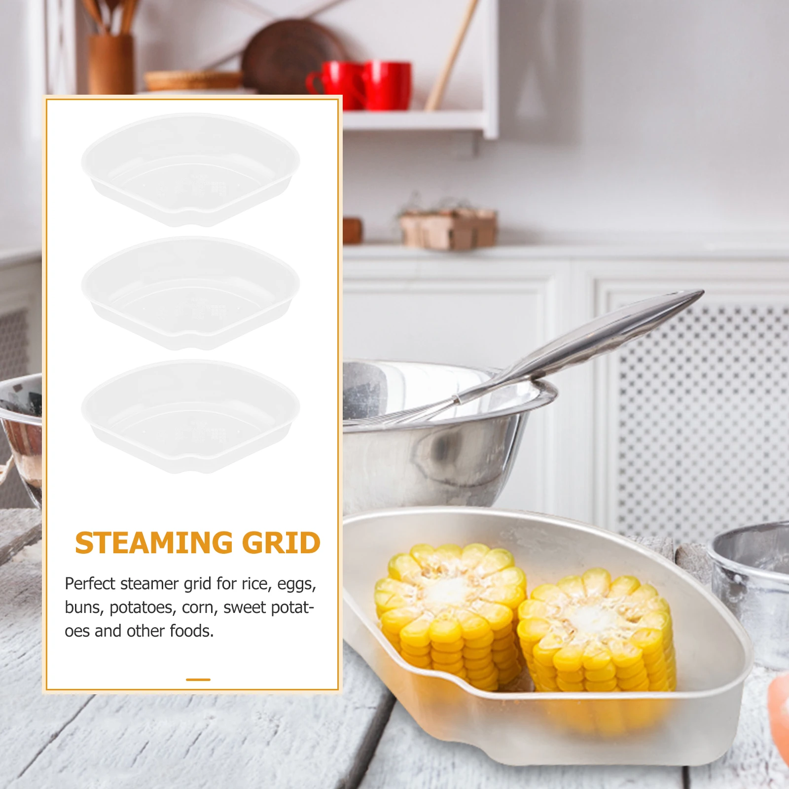 

20 Pcs Food Steaming Grid Tool PP Material Heat Resistant Electric Rice Cooker Supplies Kitchen Gadget
