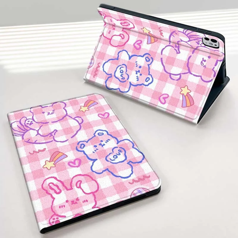 

Colorful Line Animal Pattern For iPad mini Air 1 2 3 4 5 6 7 6th 7th 9 11 13 M3 M2 gen 7.9 8.3 10.9 Inch 2025 Tablet Case