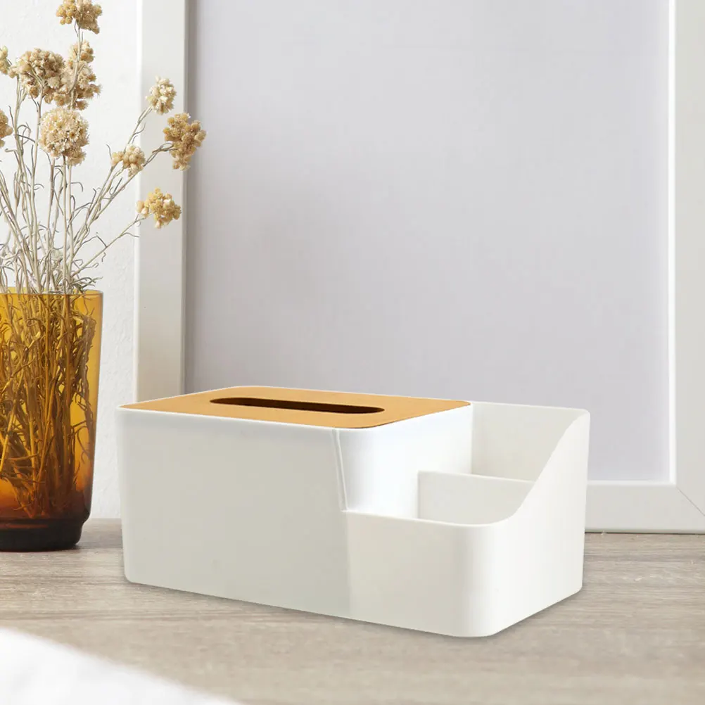

2Pcs Tissue Box Storage Paper Towel Dispenser Multifunctional Home Napkin Holder Living Room Kitchen Bedroom Office Desk