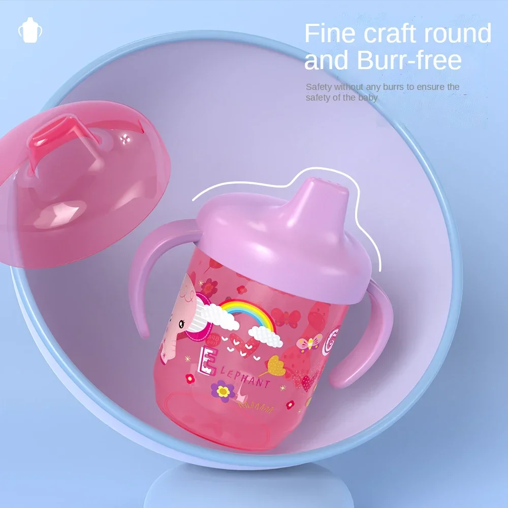 Baby Duckbill Drinking Cup Wide Mouth Cup Double Easy-grip Handle for Tiny Hands,for Toddlers Transition to Independent Drinking image 5