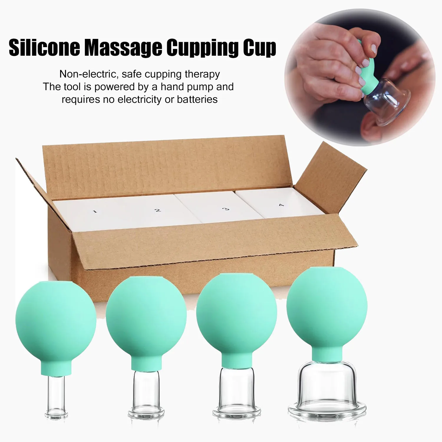 

Rubber Face Massager Vacuum Cupping Face Skin Lifting Facial Cups Anti Cellulite Cup Anti-Wrinkle Cupping Therapy Facial Tool