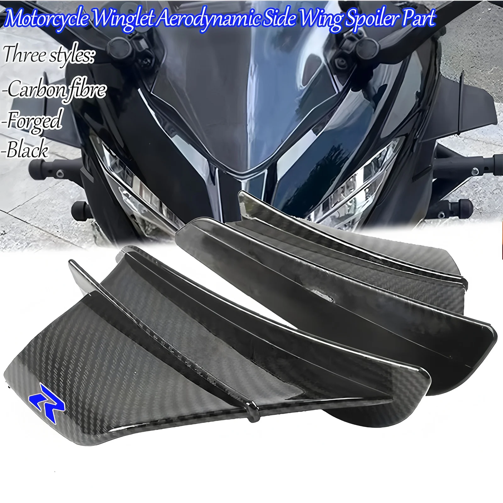 Accesorios para motocicletas, Kit de alas aerodinámicas para Suzuki Gsxr 125/150 GSX250R GSX-R650 GSX-R750 GSX-R1000 GSX1300R GSX-R