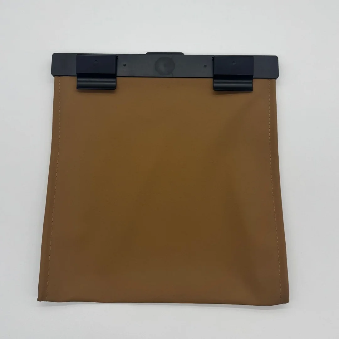 Leder-Auto-Müllbeutel zum Aufhängen auf der Rückenlehne, magnetisch, faltbar, Innenraumzubehör für Fahrzeuge – Detail 10
