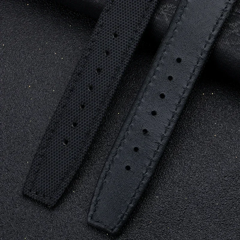Нейлоновый черный ремешок высокой плотности для часов 20 мм 22 мм, складной ремешок для часов с пряжкой, аксессуары для часов для ремешка TUDOR, аксессуары