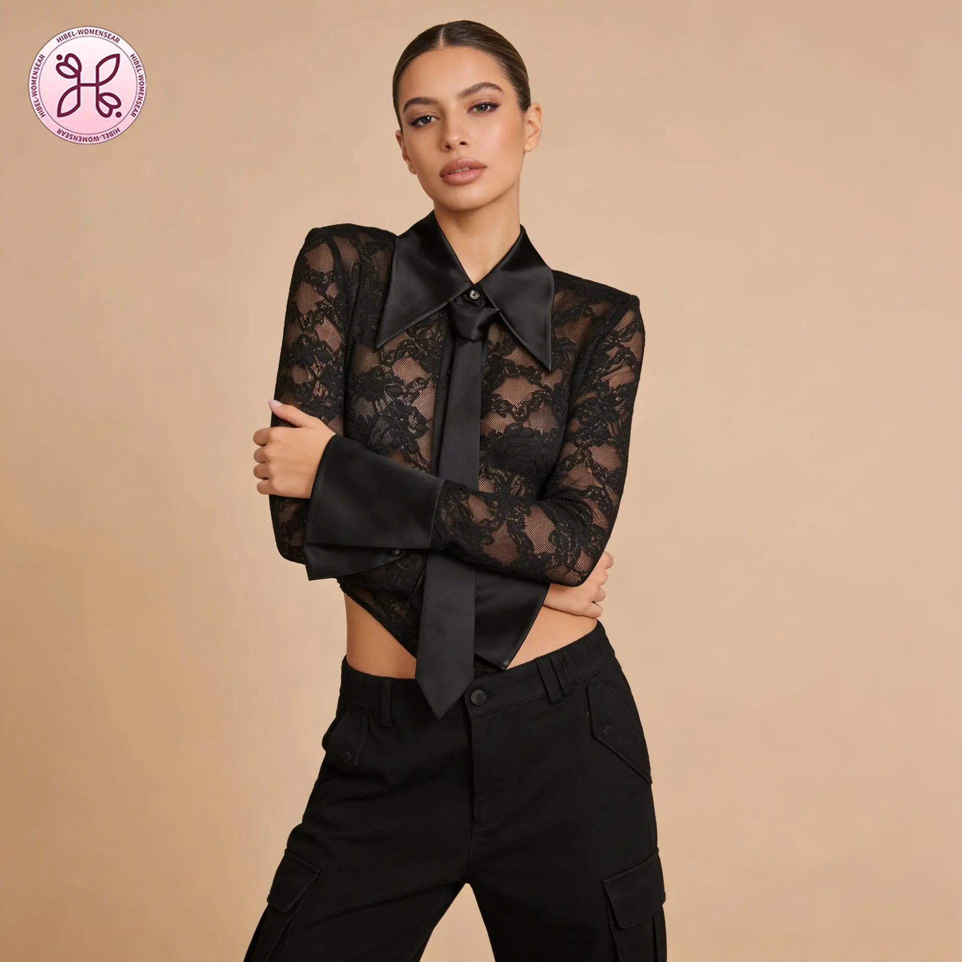 

Sexy Long Sleeve Bodysuit Women 2026 New Pure Desire Style Lace Patchwork Design Sense Jumpsuit jump suits for women