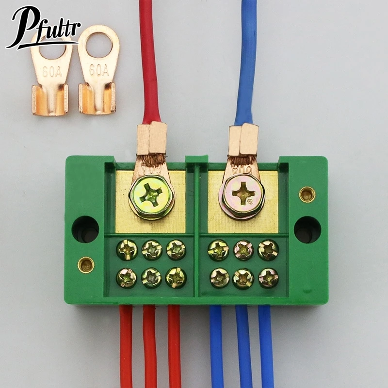 

Wire Terminal Box Single Phase 2-IN 6/8-OUT FJ6/JHD Household Wire Connector Terminal Block