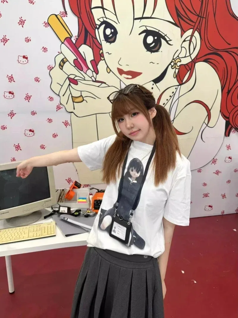 2025 الرجال تي شيرت ماركة قصيرة الأكمام Coyseio كوريا اليابان الملابس مصمم المحملة الفاخرة المرأة القطن تي شيرت الصيف بلايز #3