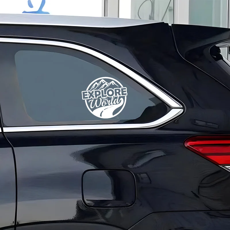 

Specially Designed for Outdoor Enthusiasts, High-quality Car Decorative "Explore The World" Car Decal Decorative Sticker