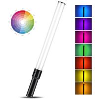 PULUZ 144 LEDs Photo Handheld RGB Stick Light with Remote Control 360 Full Color RGB Video Light 2500k-9900k 2600mAh Battery