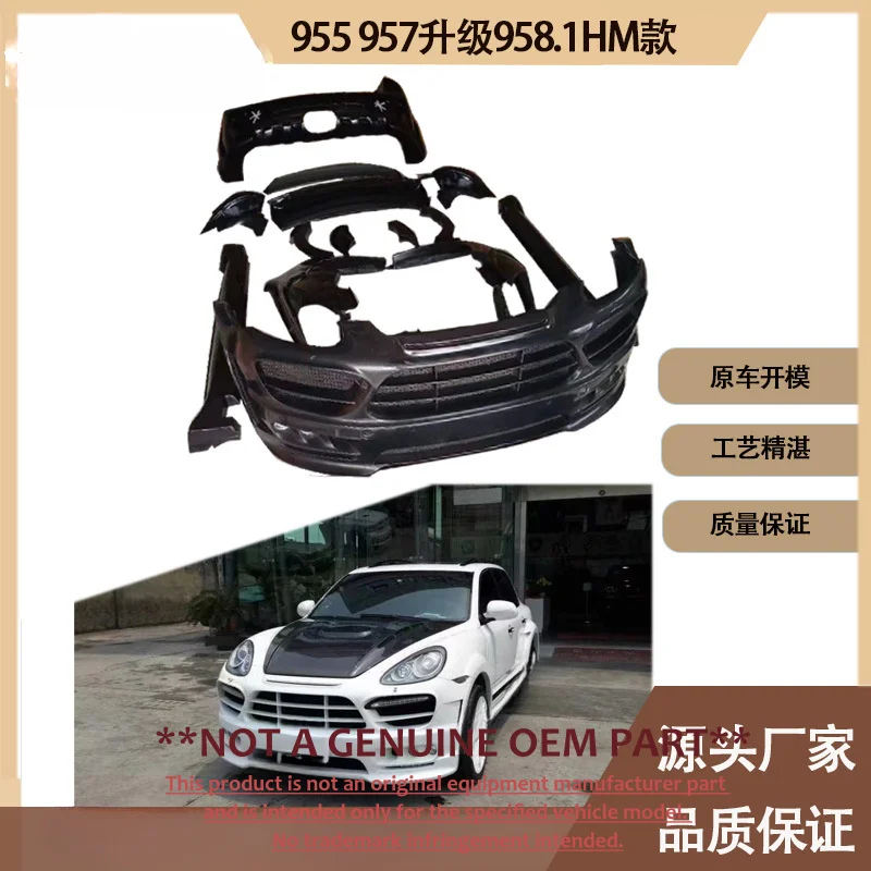 For Porsche 955 957 Old To New Upgrade 958.1 Style FRP Full Body Kit Front Rear Bumper Parts