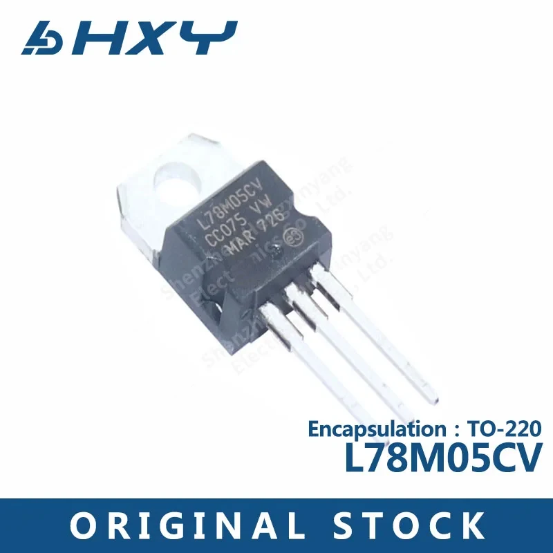 10PCS L78M05CV Package TO-220 0.5A three-terminal 5V Linear Regulator (LDO)