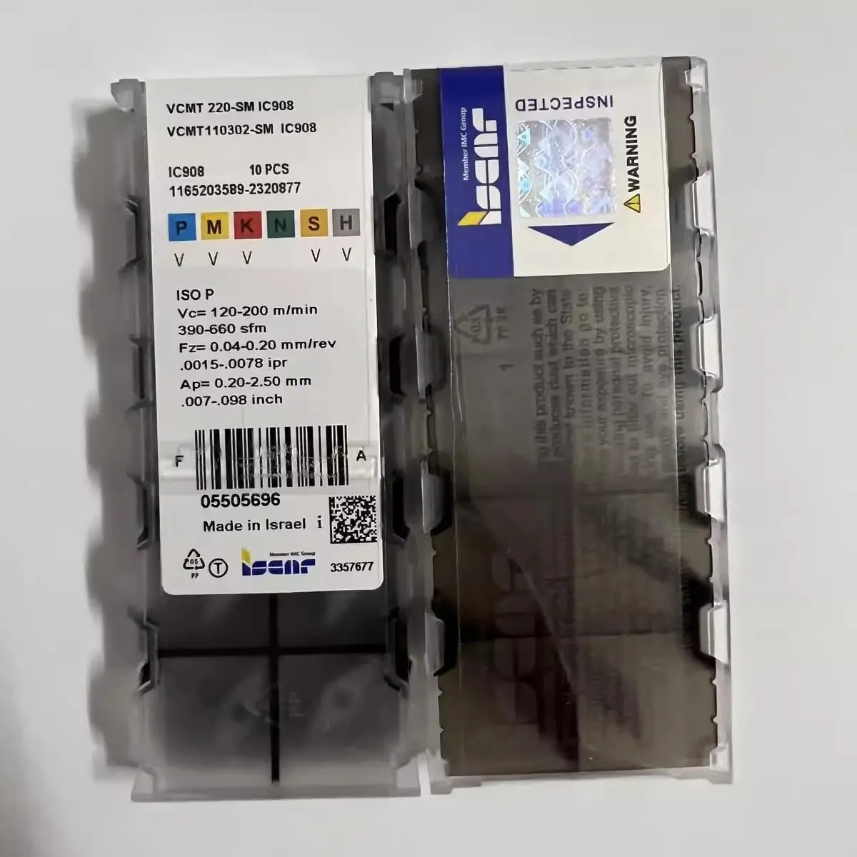 Original blade VCMT110302-SM IC907 / VCMT110302-SM IC908 /Carbide CNC Blade 10 Pieces