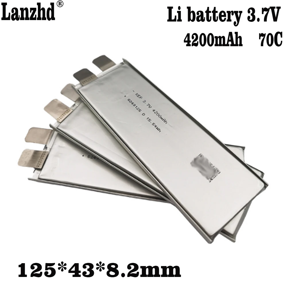 1-10pcs 3.7V High Ratio Li-ion Battery 4200mAh Li Polymer Cell 35C For Electric Motor Wheelchair Battery Pack Diy 12V 24V