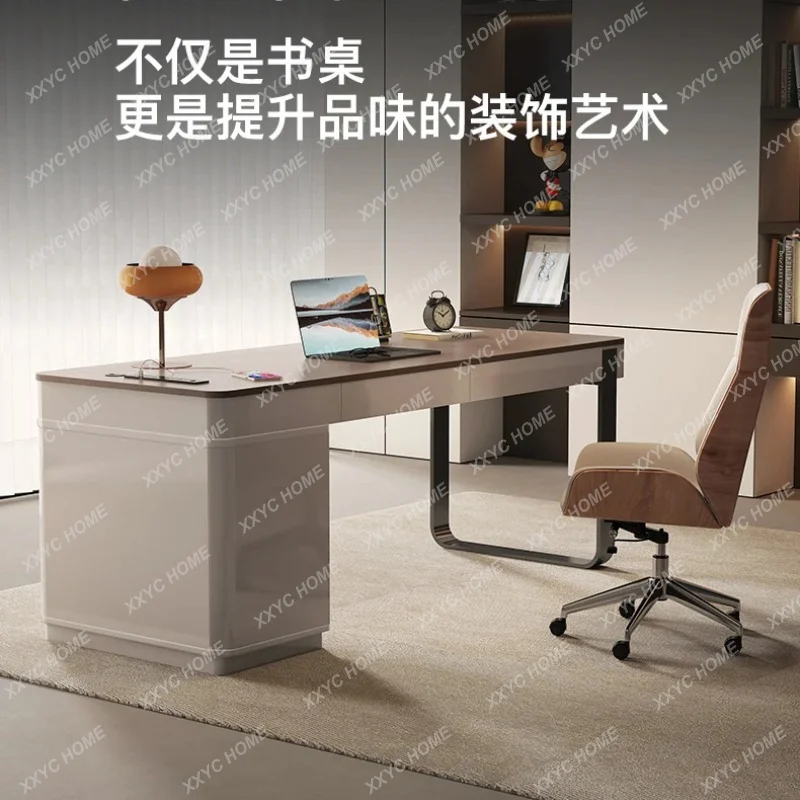 XX light luxury desk Adult home study desk Modern high-end writing desk