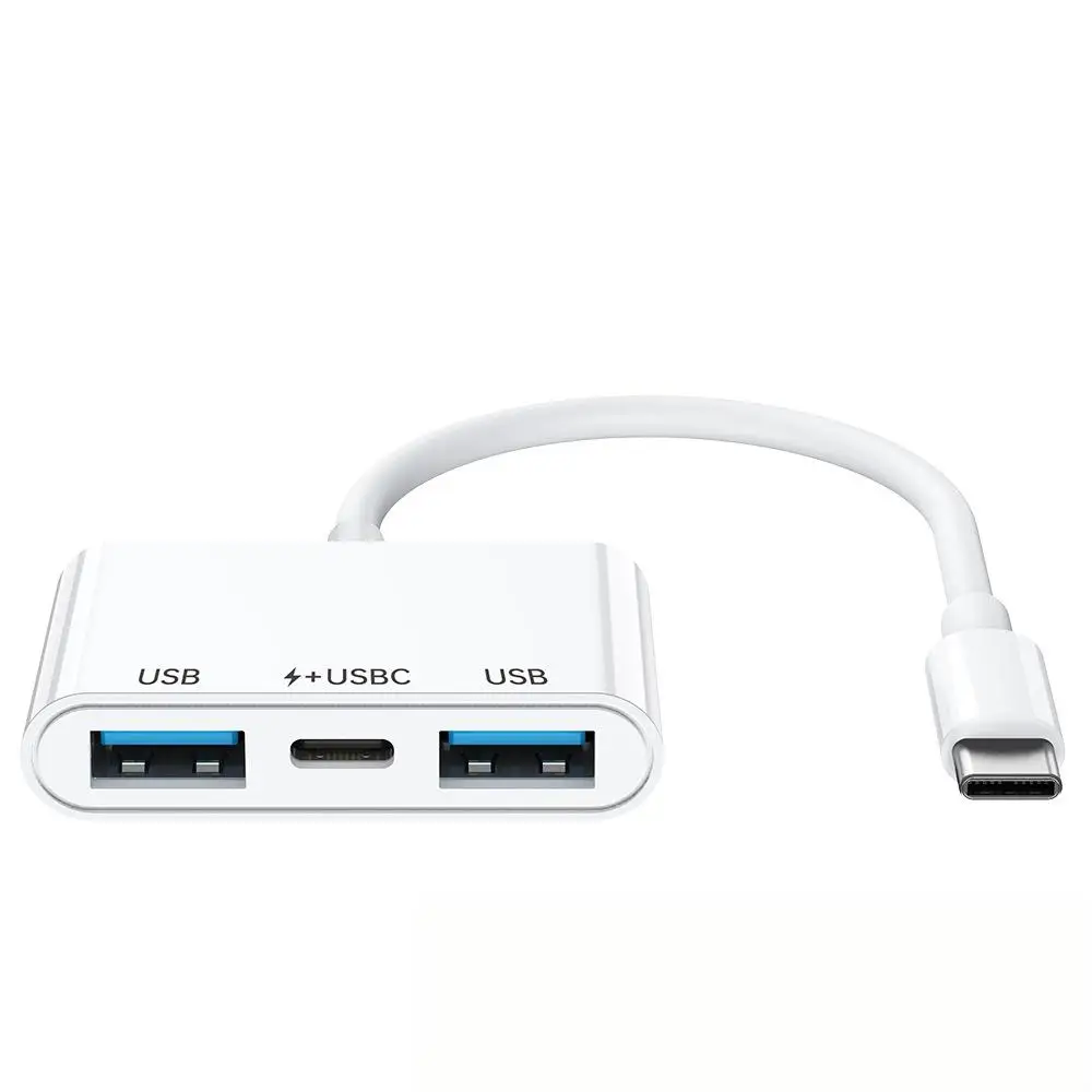 FC&EC WFYEAR جاهز للشحن 3-5 منافذ USB 2.0 Type-C Hub مع شاحن محول متعدد المنافذ 480 ميجابايت في الثانية محطة إرساء من النوع C للهاتف