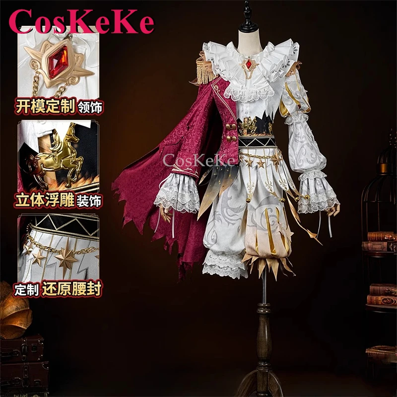 CosKeKe Clown/Joker Cosplay Game Identity V Costume Noisy King Of The Stars Fashion Uniforms Activity Party Role Play Clothing