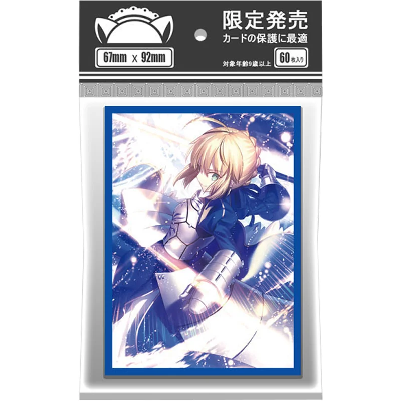 60Pcs/Set ACG Cards Sleeve Fate Grand Order FGO Saber Anime Game Normal Version Colorful DIY Toys Gifts Cards Protective Cover