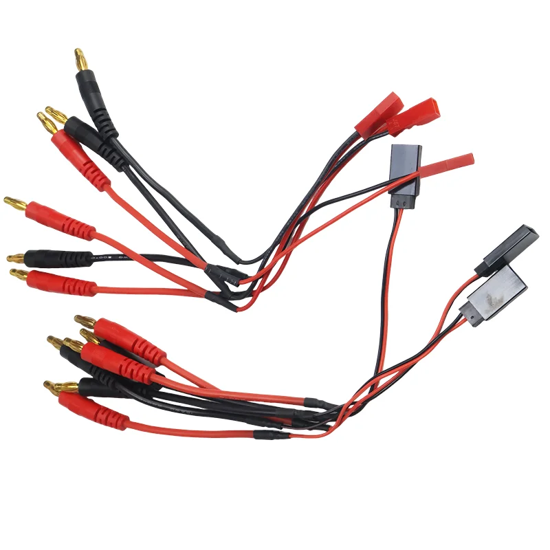 Nowy zestaw 3 szt. złącza JST Big Tamiya na wtyk bananowy 4.0mm z silikonowym kablem 15CM 30CM do akumulatorów RC Lipo, linia ładowania Imax B6, rozszerzenie