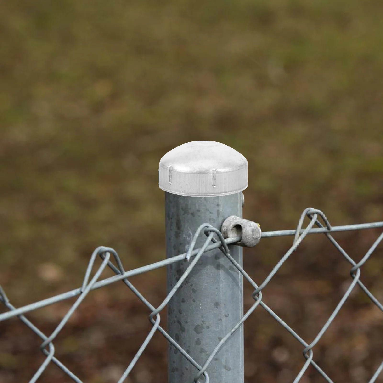 

6 Pcs Guardrail Accessories Fence Post Topper Pole Covers for Metal Poles Fences