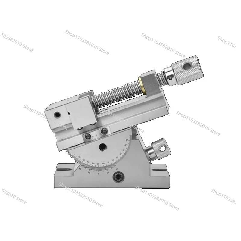 360° Revolving 45° Tilting Precision Manual Vise, All-In-One Angle Vice for Machining Grinding Milling
