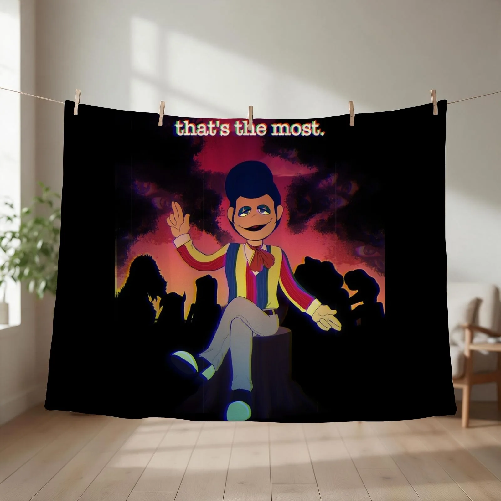 Welcome Home Wally Darling Art Throw Blanket couch cozy soft plush fuzzy picnic outdoor blanket