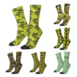 Winter Warm Casual Women Men Shreks Collage Socks Smile Sweat Absorbing Middle Tube Socks