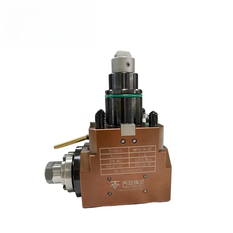 Ryan Precision 90° Speed-increasing Live Tool Holder High-speed BMT40 BMT45 BMT55 VDI Turning Milling Cnc Lathe Metal