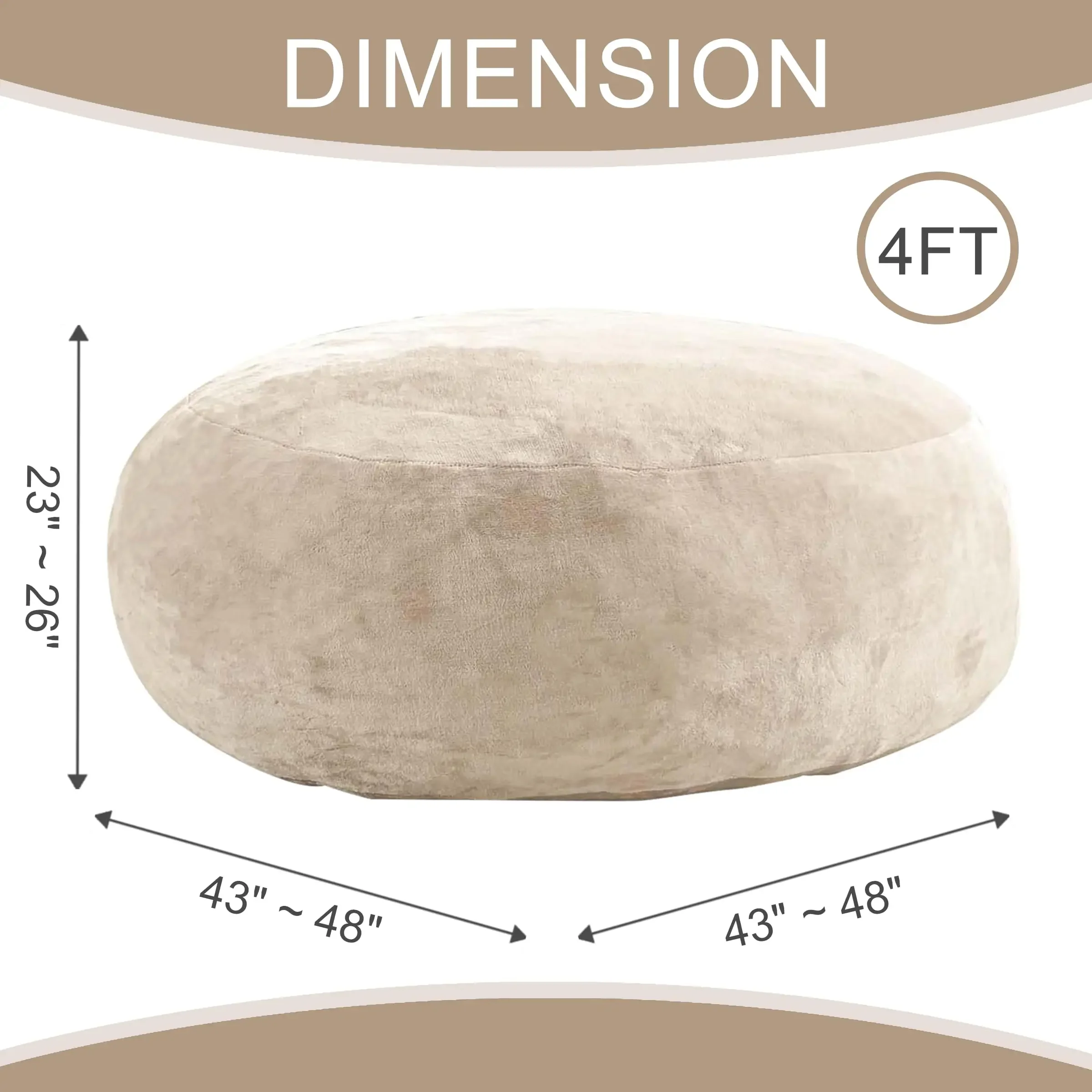 Premium Refined Stable Padded Bean Bag Sofas Spacious Cushioned Contemporary Ergonomic Bean Bag Sofas Sitzsack Sofa Furniture