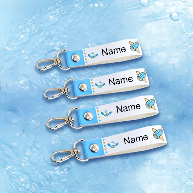 2023 Personalized Custom Name Tag School Bag Pendant, Name Keychain For Kindergarten Children To Go To School Name Badge Lanyard