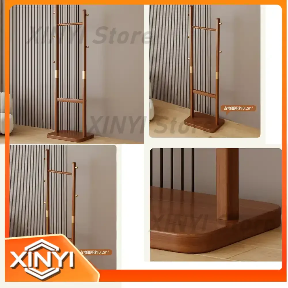 Freistehender Bambus-Kleiderständer für Schlafzimmer zur Aufbewahrung von Kleidung und Organisation im Kleiderschrank, Multifunktionales Holzregal