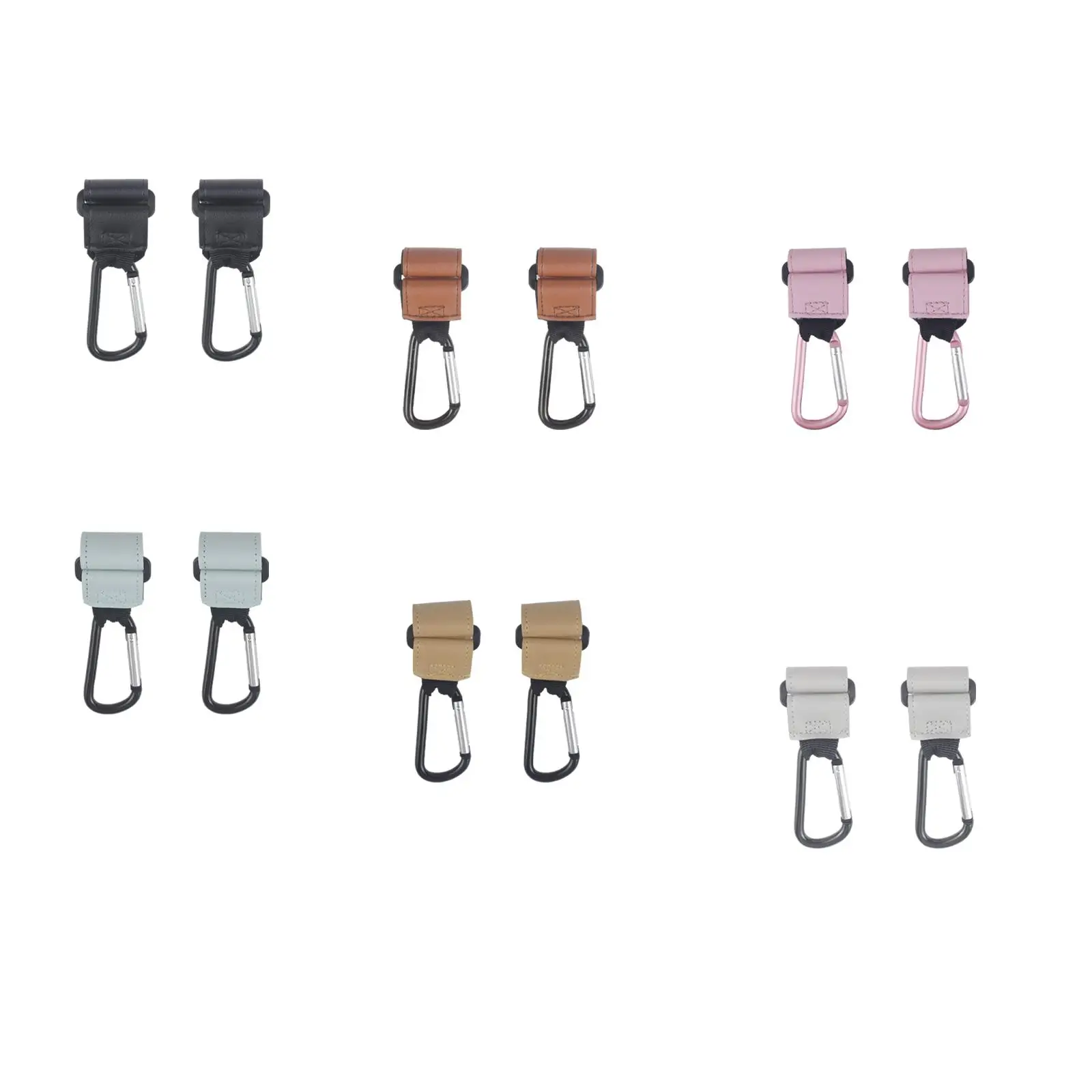 2x Baby Strollers Hooks Strollers Clips for Strollers Trolley Pushchair
