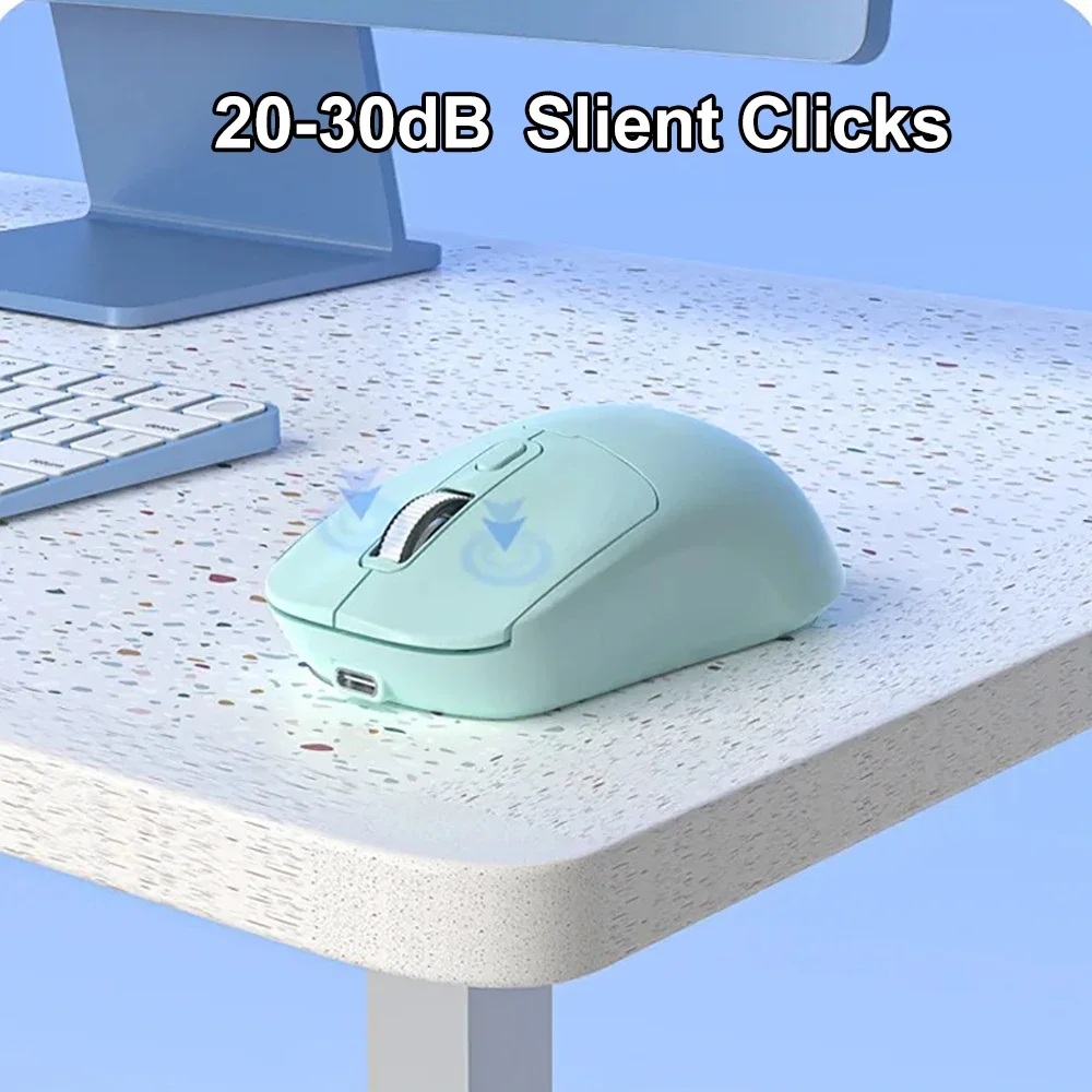 Bluetooth 5.4 Mouse Dual Mode 2.4G Wireless Mouse Rechargeable Slient Mouse Gaming Mouse Ergonomic Mice for PC Laptop Macbook