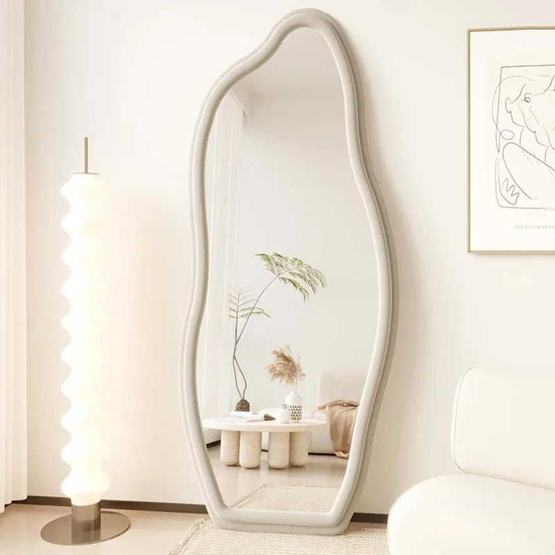 Floor Length Decorative Mirrors Wall Wavy Full Body Decorative Mirrors Nordic Cute Hogar Y Decoracion Room Decoration Aesthetic