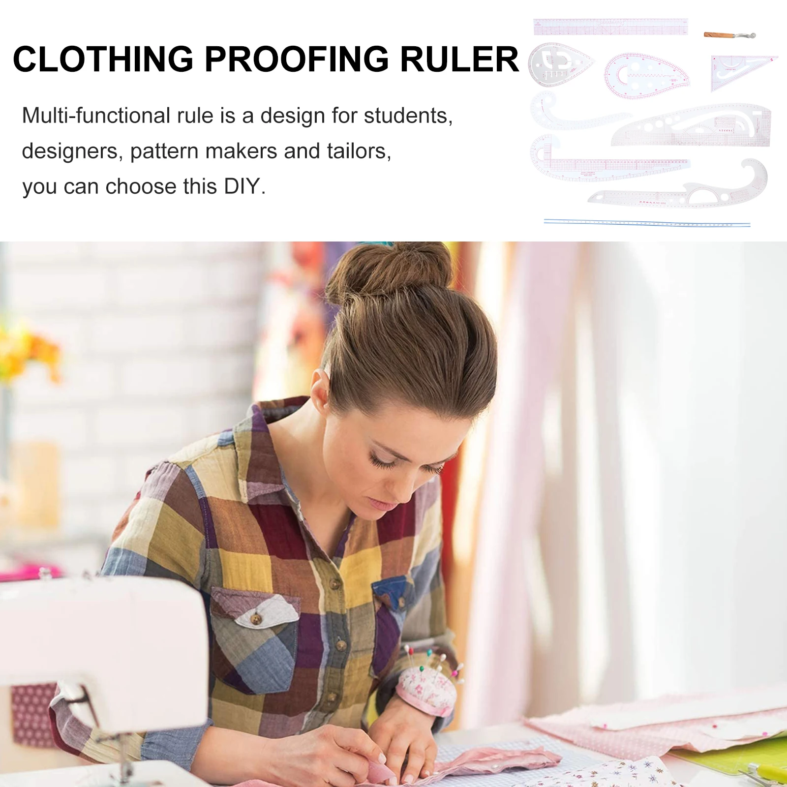 

Multi- Function Curve Ruler Cutting Combination Suit Plate Making Dressmaking Rulers Tailor