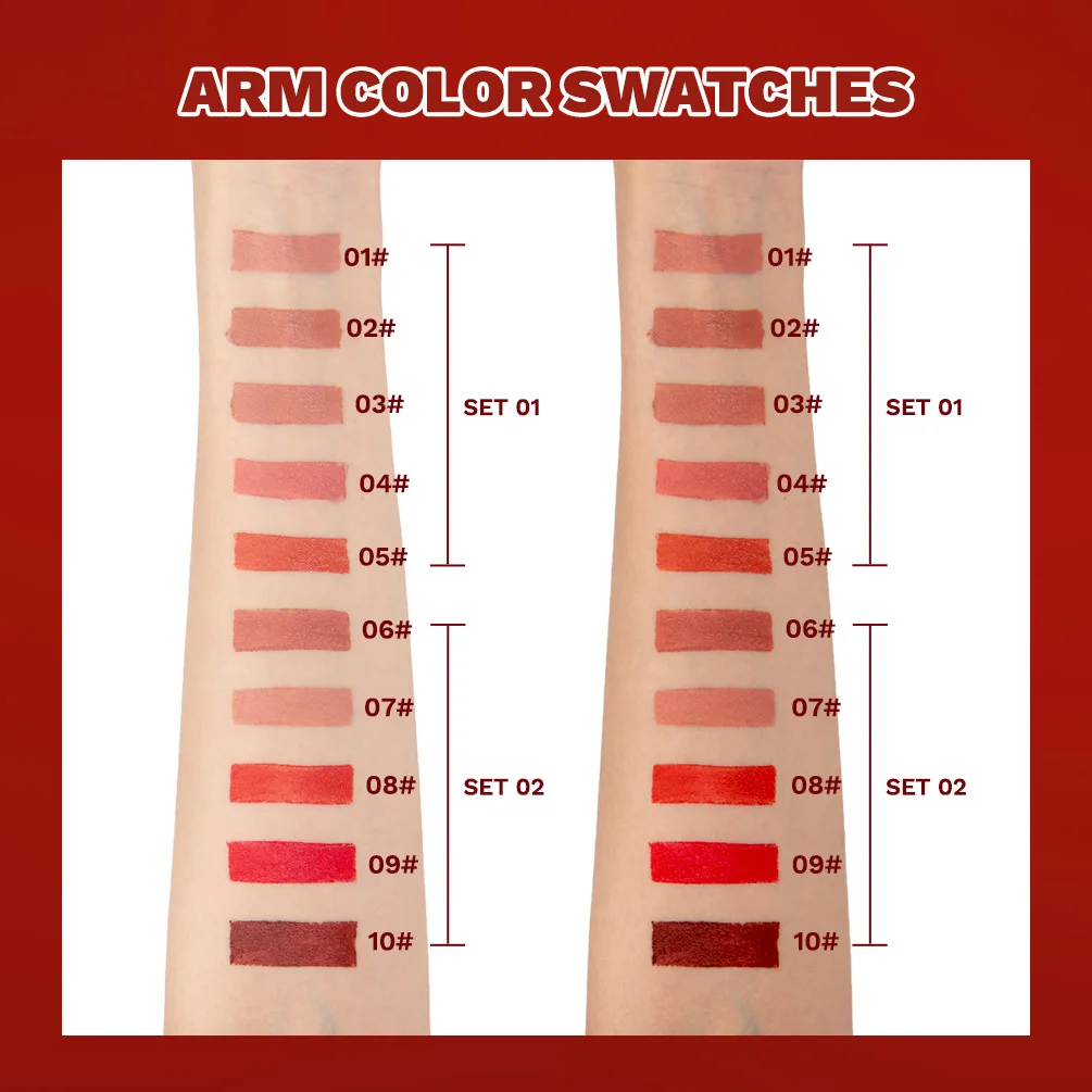 입술 글로스 립스틱 세트, 틴티드 립밤, 자연스러운 입술 윤곽, 방수 및 오래 지속되는 보습, 5 팩