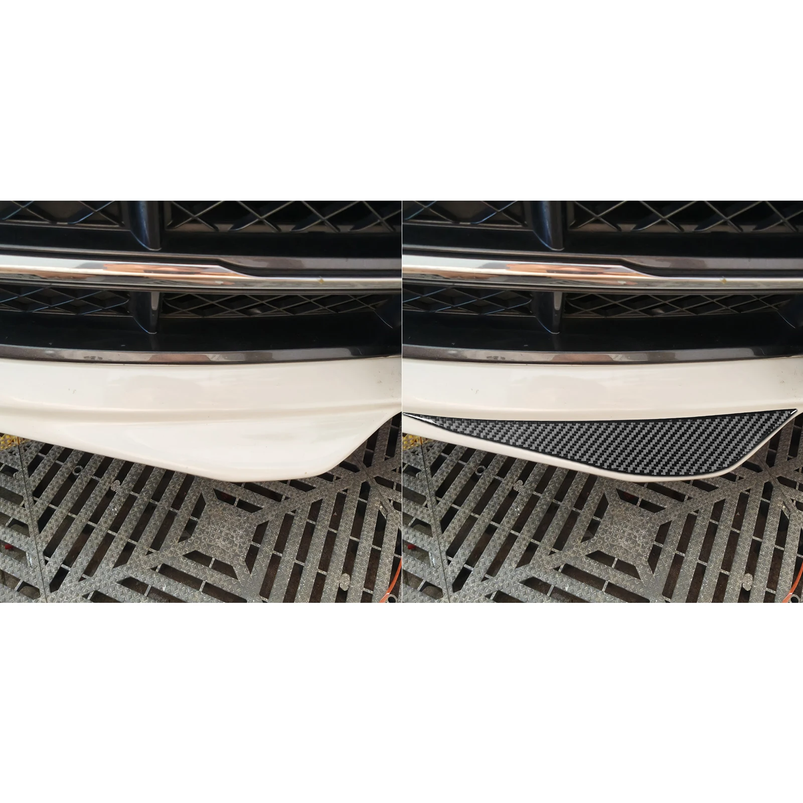 For Chevrolet Corvette C7 ZR1 Z06 2014-2019 Real Carbon Fiber Sticker Front Lip Wrap Corner panel Car Accessories Decorative