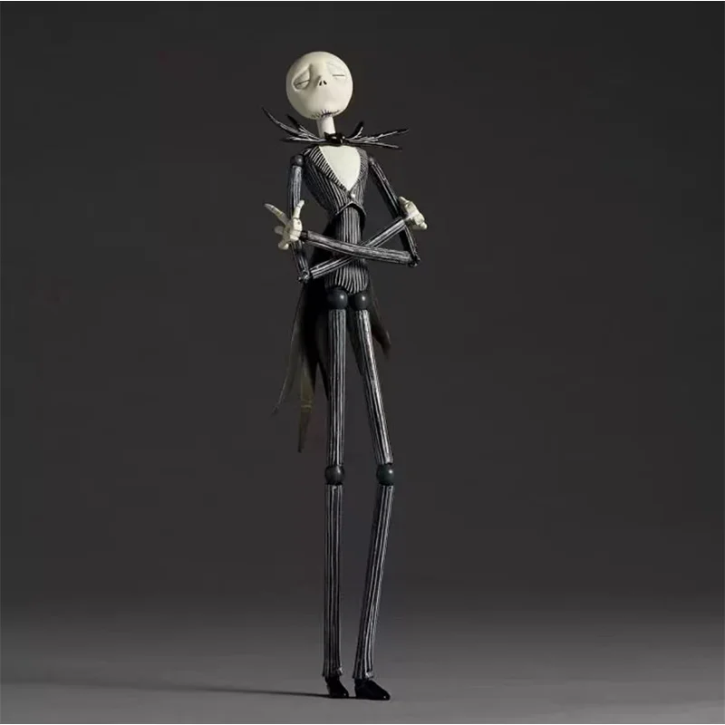 Original KAIYODO Revoltech The Nightmare Before Christmas Jack Skellington Ver.1 In Stock Anime Collection Figures Model